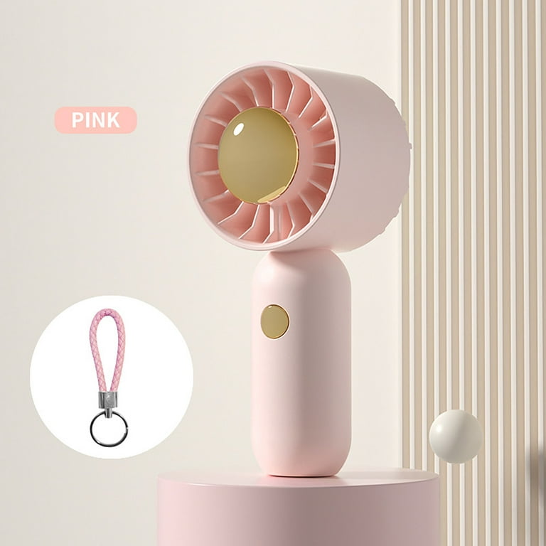 1pc Plastic Mini Fan, Daily Pink USB Charging Portable Handheld Fan For  Daily Life