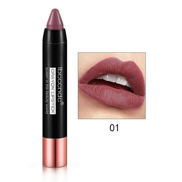 SDJMa Moisturizing Lipstick Glossy Tinted Lip Balm FOR Women Waterproofed Moisturizing Long Lasting Matte Lipstick Pen (A)