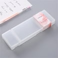 thumbnail image 1 of SDJMa Multi-Functional Waterproof Pencil Case with Small Compartment, Plastic Translucent Frosted Pen Pencil Case Students Stationery Storage Box for Pens Pencils Markers, 1 of 8