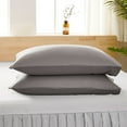 thumbnail image 1 of SDJMa Pack of 2 Pillow Cases, Soft Breathable Brushed Microfiber Pillowcases with Envelope Closure, Machine Washable (Queen Size, 18x30 Inches), 1 of 9