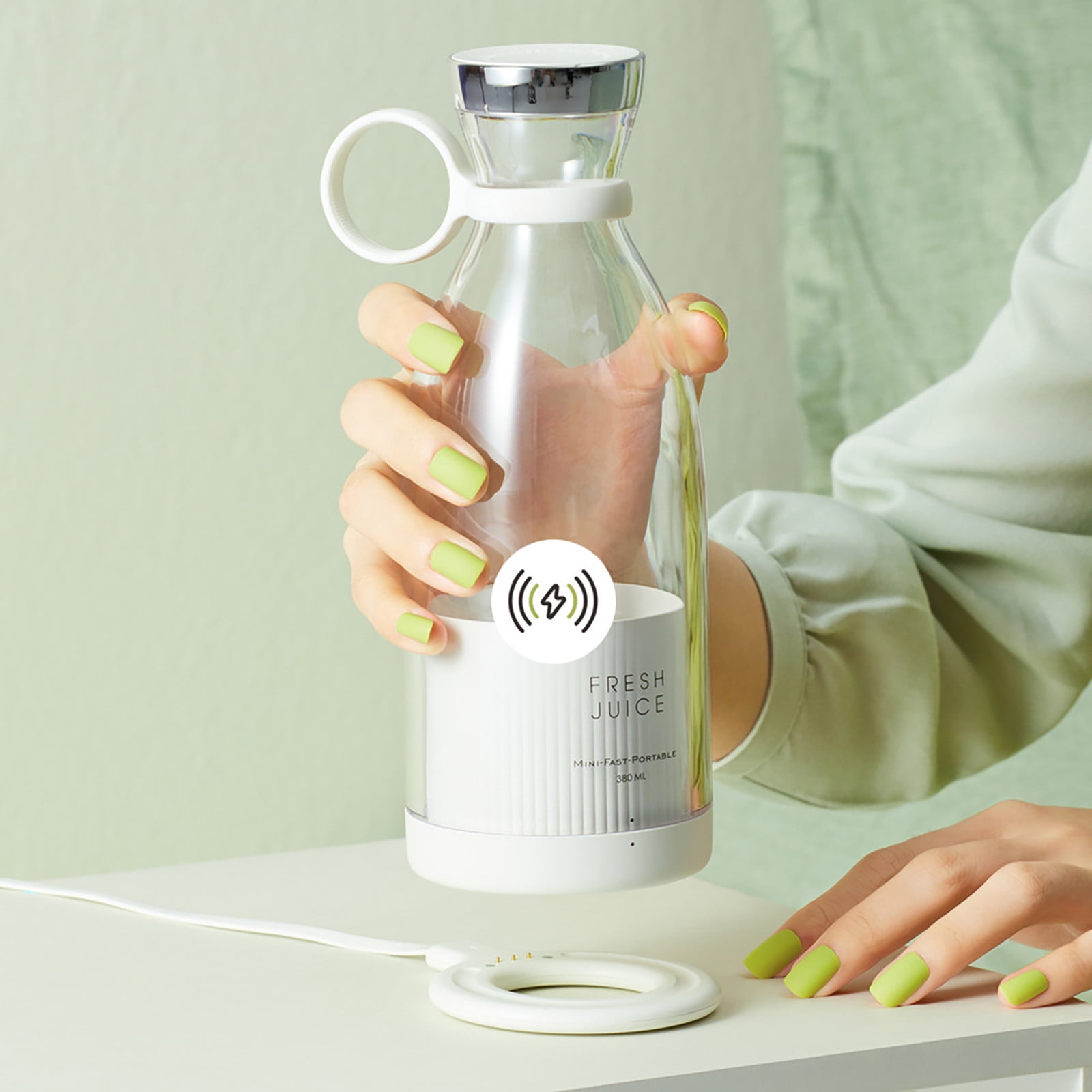 Portable Mini Juicer Bottle, Wireless Juicer Blender