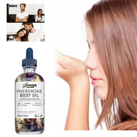 SDJMa Pherom-one Body Oil Crystal Irie Body Oil Body Oil Perfume with Jasmine, Orchid, Black Amber, CornFlower, Rose Petals for Women - 30ml