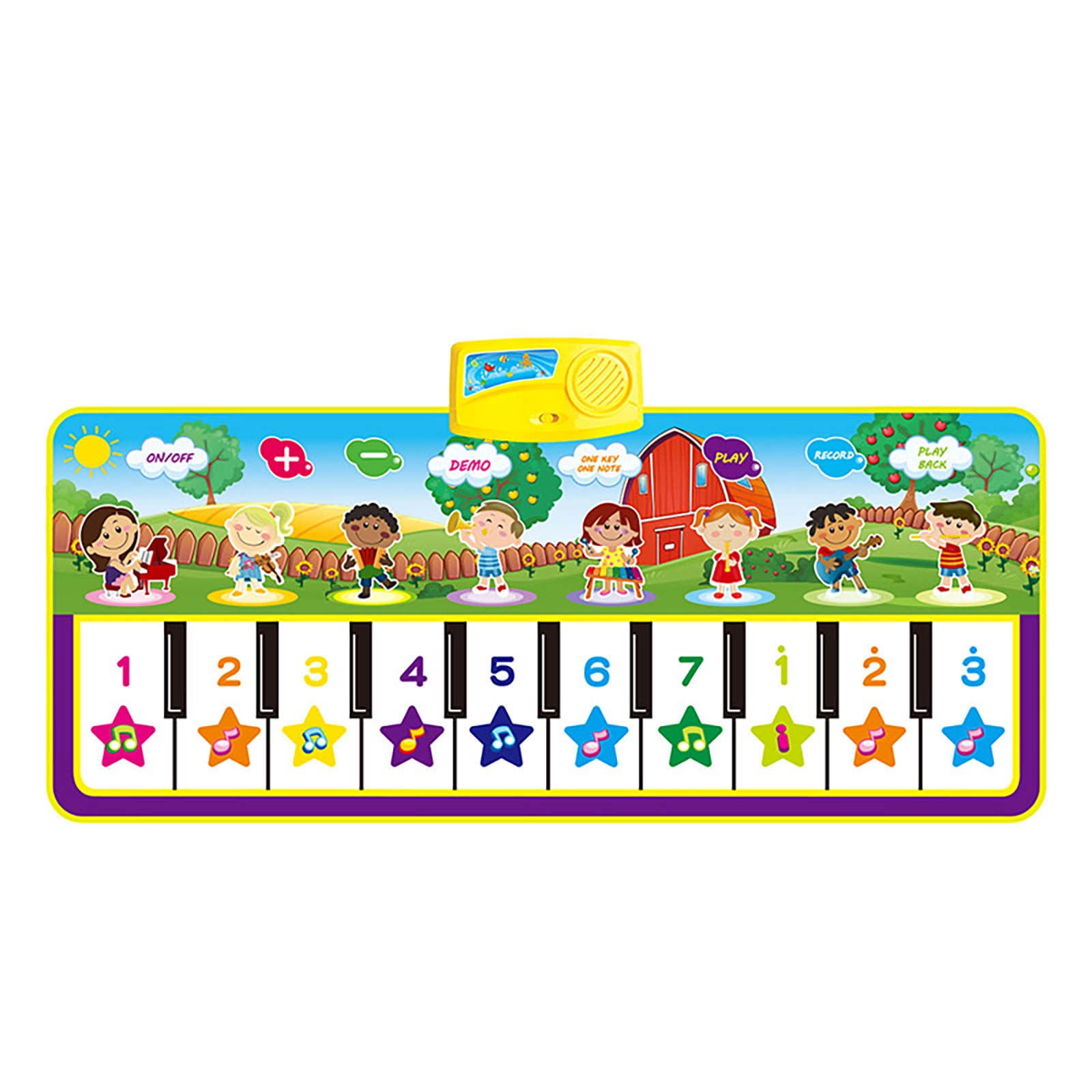 SDJMa Piano Mat, Musical Keyboard Playmat Electronic Music Play Blanket Dance Mat Early