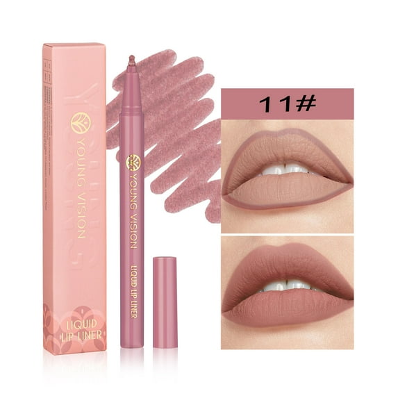 SDJMa Pink Red Matte Lip Tint Stain Marker Pen, Liquid Lipstick & Lip Liner Pencil, Long Lasting Waterproof Lip gloss for Women (#11)