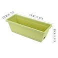 thumbnail image 1 of SDJMa Plastic Vegetable Flower Planters Boxes Rectangular Flower Pots with Saucers for Windowsill, Patio, Garden, Home Decor, Porch Home Decor (C), 1 of 2