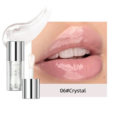 SDJMa Plumping Lip Oil, Hydrating Lip Gloss Tinted Lip Balm Lip Care Transparent Toot Lip Oil, Long Lasting Nourishing Lip Glow Oil Non-sticky Big Brush Glitter Primer Lip Tint