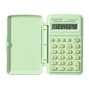 SDJMa Pocket Size Calculator Green, Basic Small Battery Operated, Large Display Four Function,Handheld Calculator School Supplies for Kids