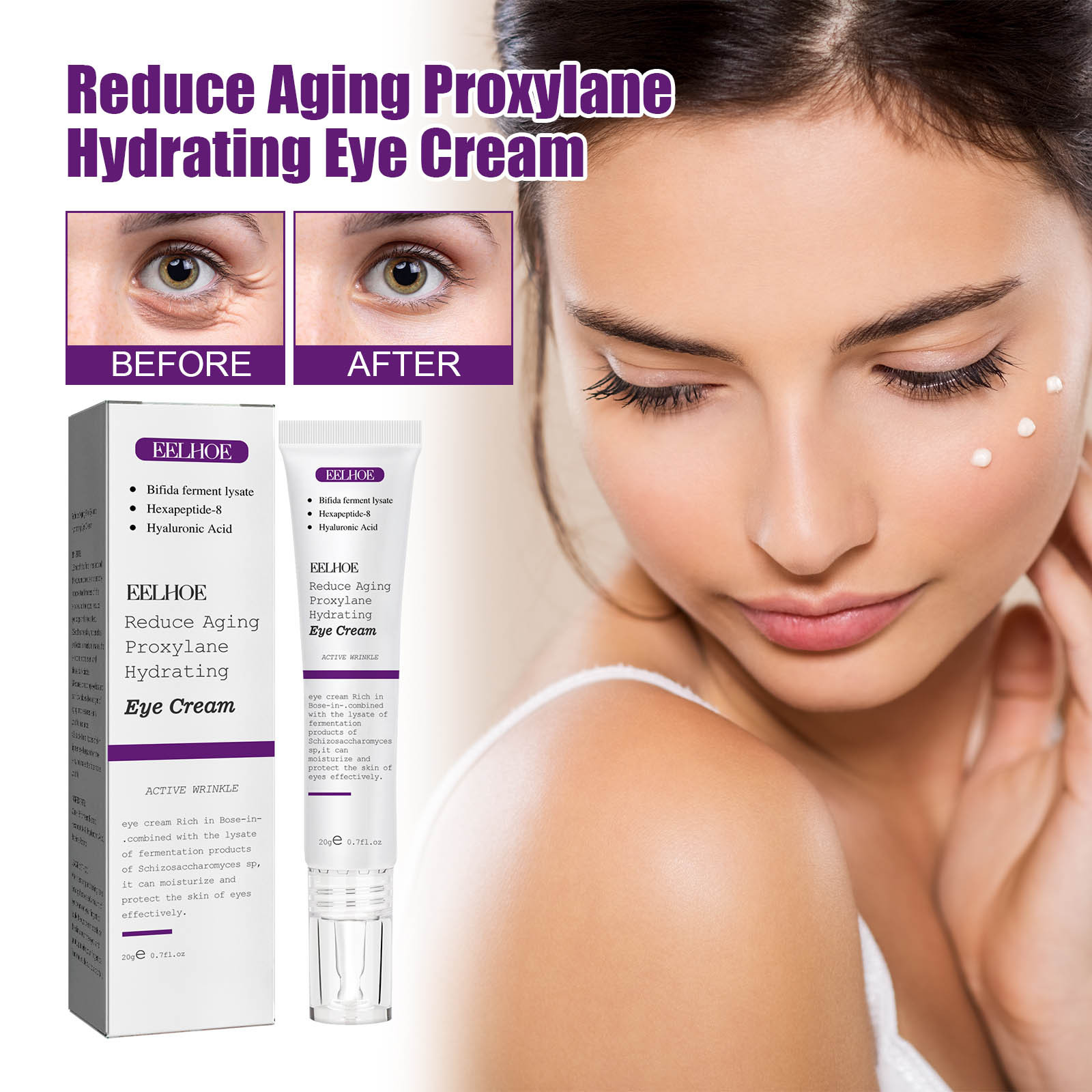 SDJMa Retinol Eye Cream & Eye Moisturizing Cream with Hyaluronic Acid