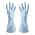 SDJMa Reusable Rubber Gloves for Dishwashing Cleaning Bleaching, Latex