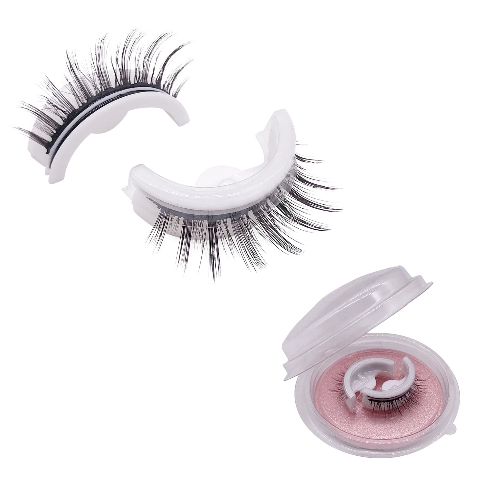SDJMa Reusable Self Adhesive Eyelashes,Reusable Adhesive Eyelashes, False Lashes Natural Look
