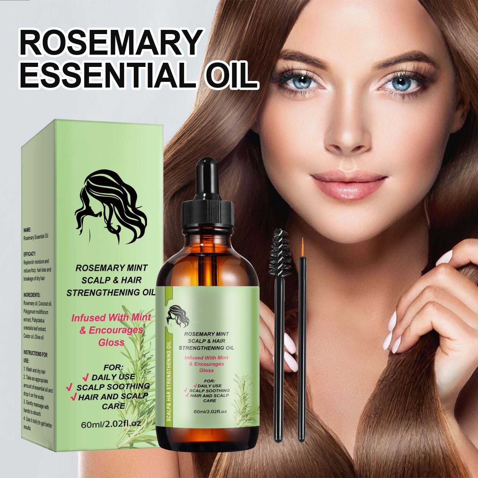 SDJMa Rosemary Mint Scalp & Hair Strengthening Oil With Biotin & Essential Oils, Nourishing