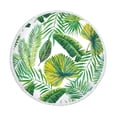 thumbnail image 1 of SDJMa Round Beach Towel Tropical Microfiber Beach Blanket Palm Leaves Large Roundie Lightweight Beach Towel for Kids Women Men Boy Girl, 60 Inches, 1 of 9