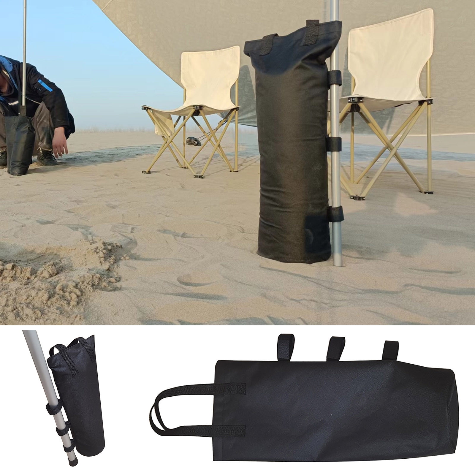 SDJMA 25+ lbs Black Sand Bags Outdoor Canopy Weights, Durable - Walmart.com