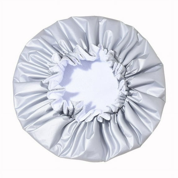 SDJMa Shower Caps, Double Layer Shower Cap for Women, Reusable Shower Caps for Long Thick Hair, Waterproof Washable Soft Bath Shower Caps for Hair Care (B)