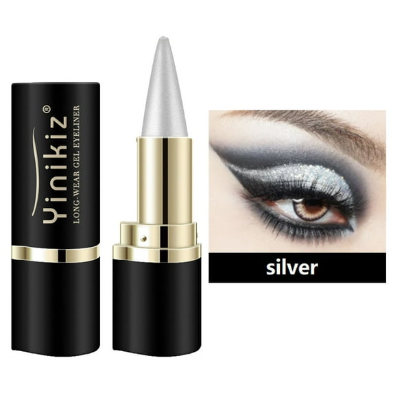 SDJMa Smoothed Solid Eyeliner, Waterproofed ,Long Lasting,Suitable for multiple times,Easy To Color,20g (silvery)