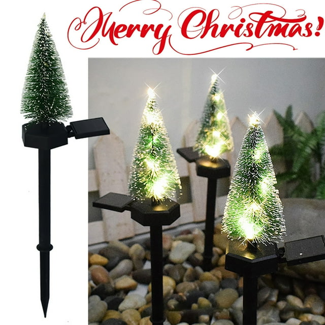 SDJMa Solar Garden Lights Christmas Tree Lights Outdoor Waterproof LED