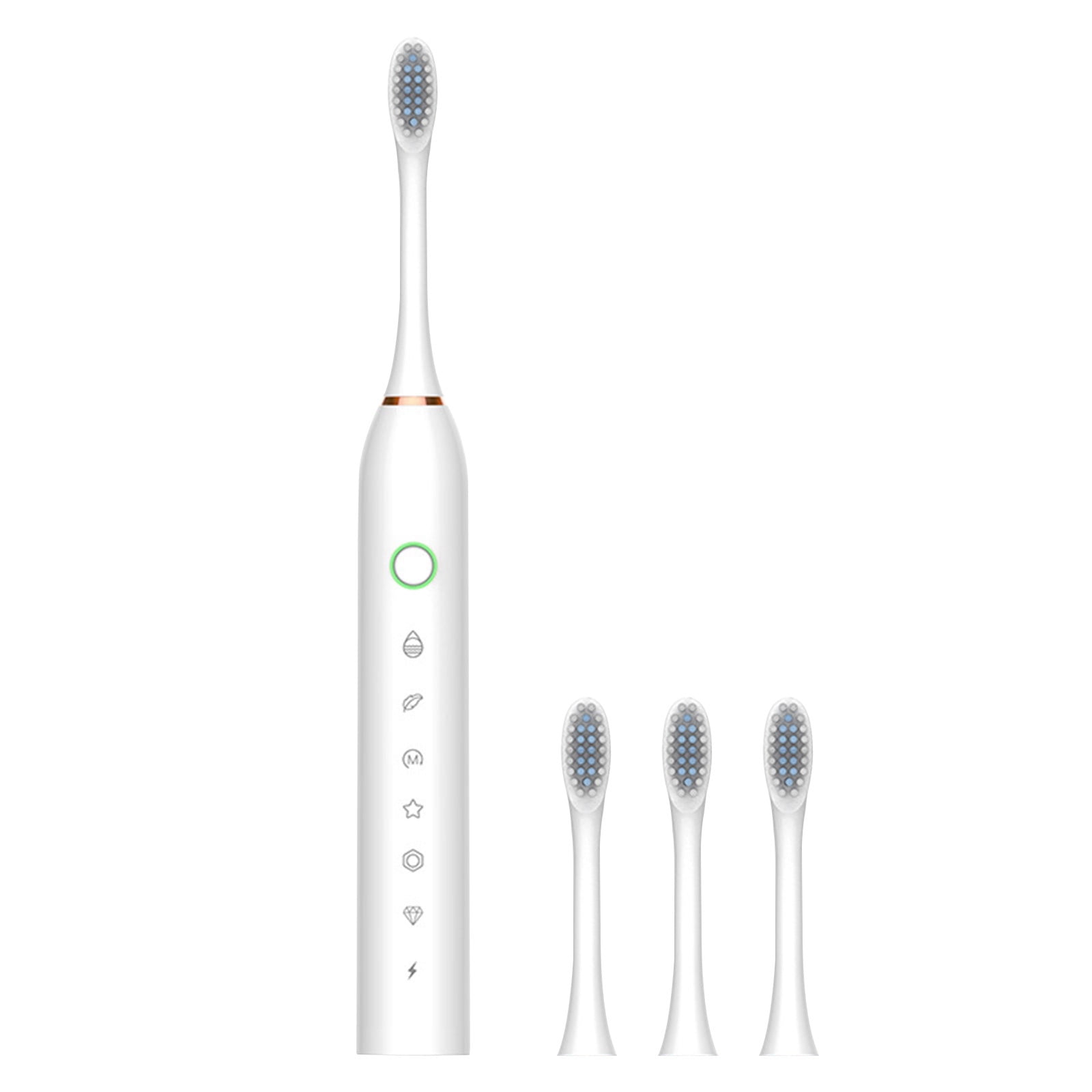 SDJMa Sonic Electric Toothbrush with 4 Brush Heads for Adults, 6 Modes