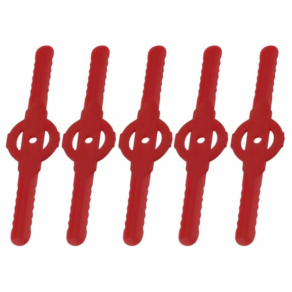 SDJMa String Trimmer Head Blades Replace Plastic Cutter Blades Replacement Weed Wacker Head Blades Lawn Mower Weed Eater Blades Accessories for Cordless Grass Trimmer, 5 PCS