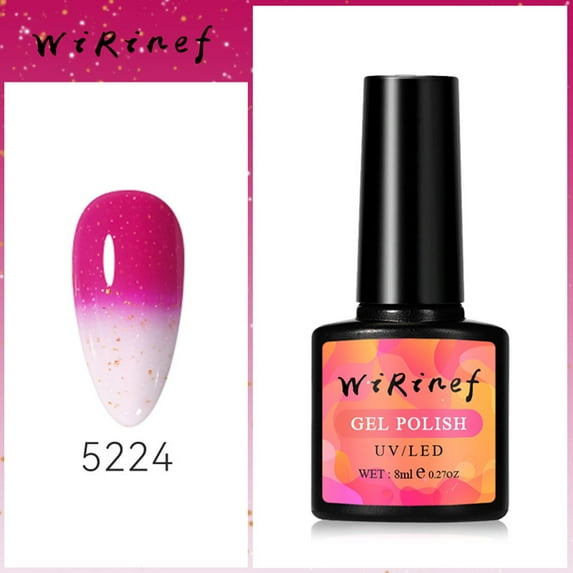 SDJMa Temperature Color Changing Colors Nail Gel Nail Enhancement Gel for Home DIY Nail Manicure Art