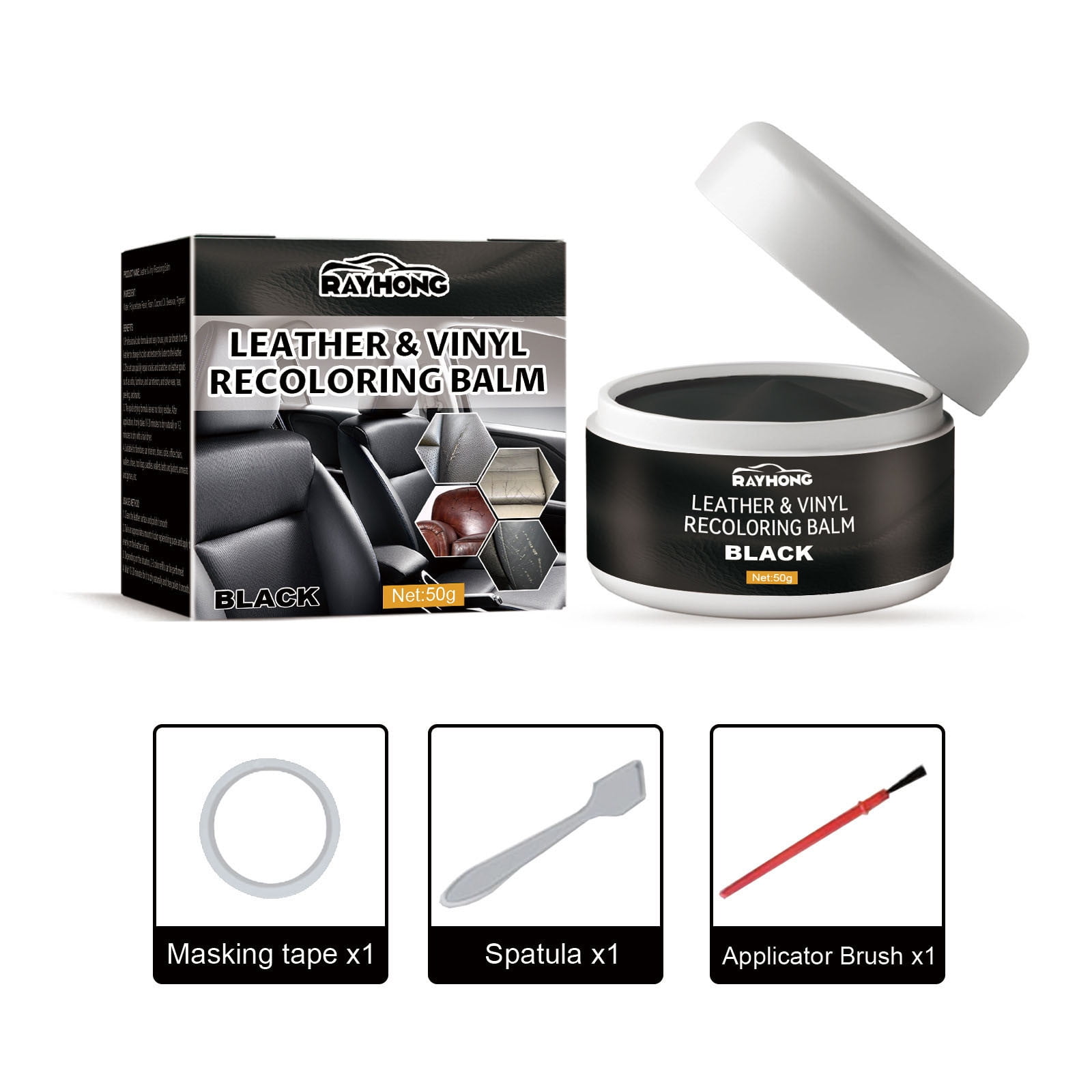 SDJMa The Original Leather Recoloring Balm, Leather Color Restorer, Leather Scratch Remover