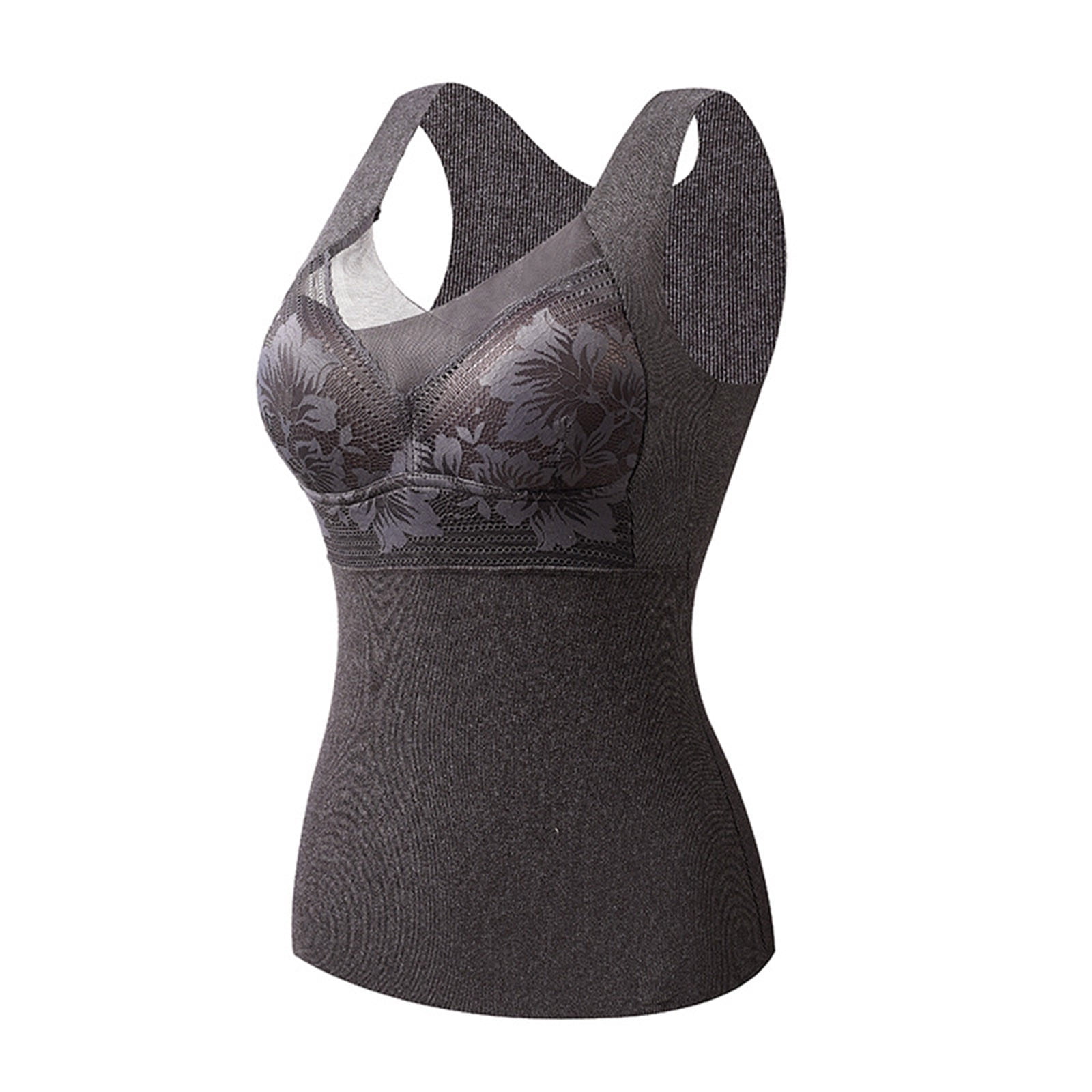SDJMa Thermal Vest Underwear for Women Womens Fall Tops Basic Tops