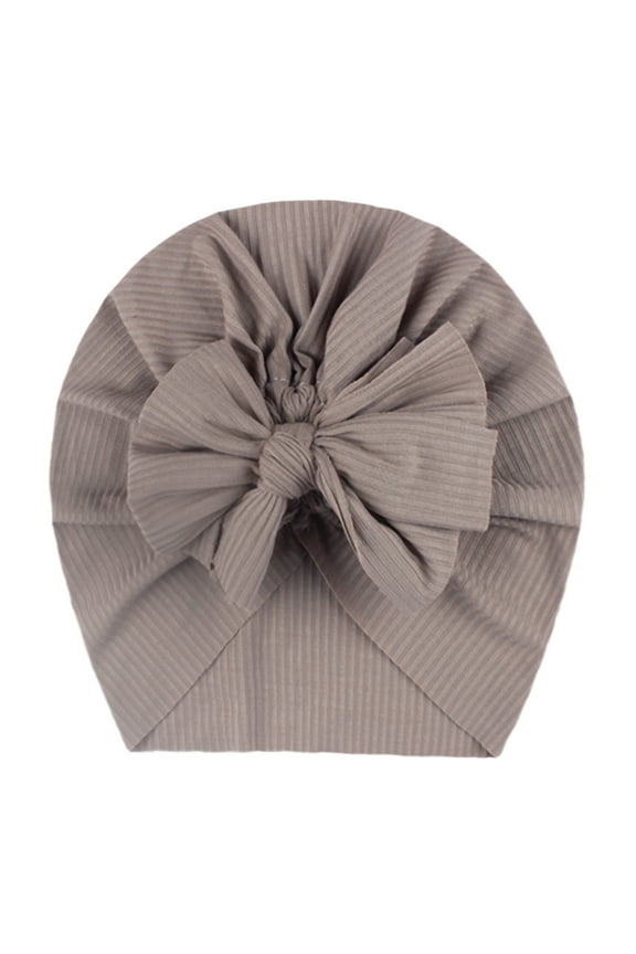SDJMa Toddler Kids Baby Boy Girl Solid Knotted Hat Beanie Bow Headwear Accessories