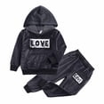 thumbnail image 1 of SDJMa Toddler Unisex Baby Clothes Boys Girls Love Shirt Tops Hoodie Sweatshirt + Sweatpants Fall Winter Outfits, 1 of 9