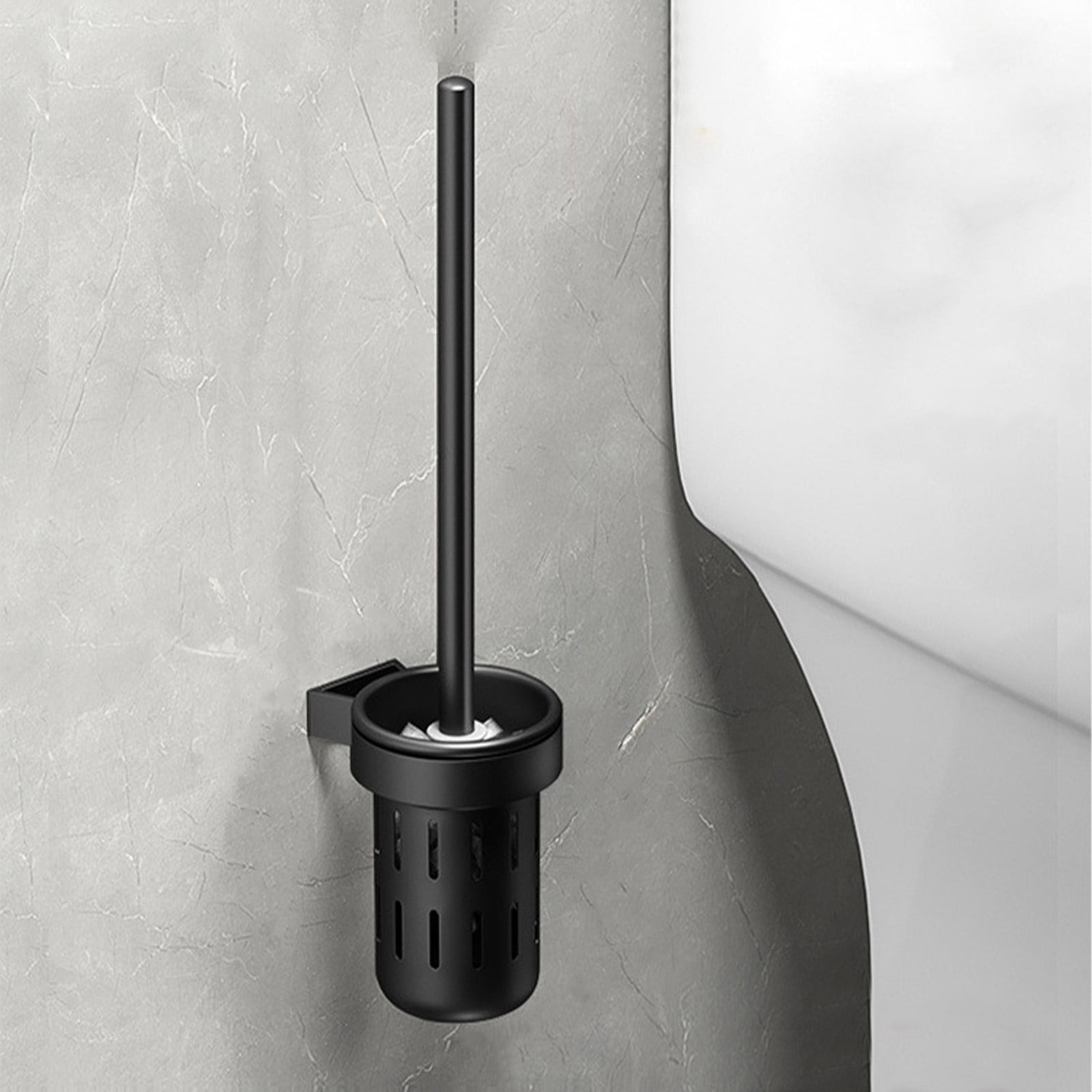 SDJMa Toilet Brush Holder Wall Mounted Toilet Brushes for Bathroom with Holder Toilet Bowl Brush