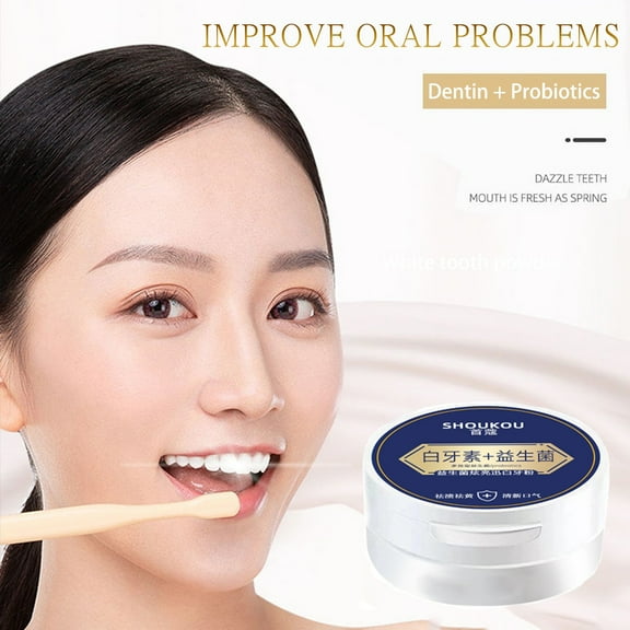 SDJMa Tooth Cleaning Powder for Tooth Brightening, Probiotic Cleaning Teeth Brightening, Tooth Polishing Powder for Healthy Teeth 50g