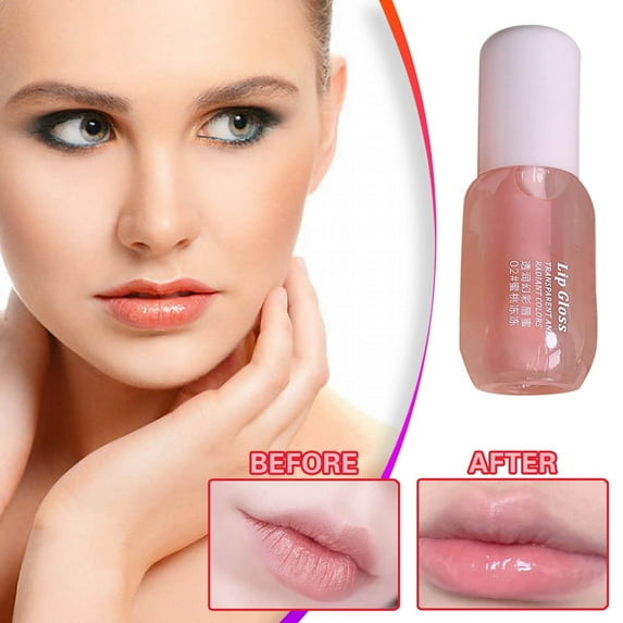 SDJMa Transparent Lip Oil Gloss for Men & Women, Hydrating Lip Treatment with Shimmer, Fades Lip Lines, Non-Sticky Lip Care for Daily Use (A)