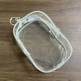 thumbnail image 1 of SDJMa Transparent PVC Doll Storage Backpack with Keychain – Waterproof Hanging Pouch for Collectible Figures, Travel, or Display (White), 1 of 5