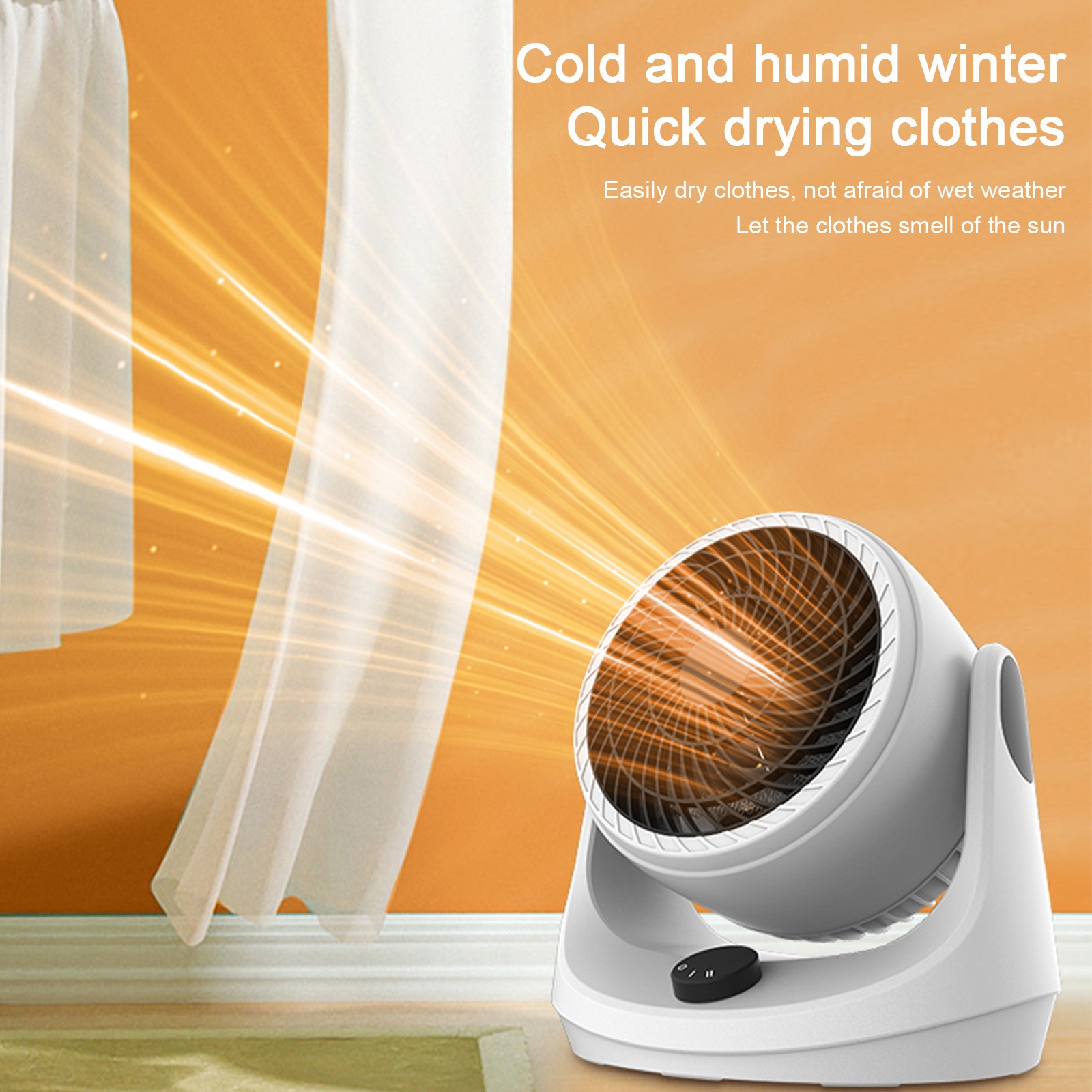 SDJMa USB Desk Heaters Fan, Small Personal Desktop Table Fan with Strong Wind, Quiet Operation