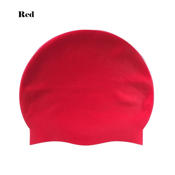SDJMa Unisex Adult Silicone Swim Cap Waterproof Swimming Hat Durable Non-Slip Swimming Pool Cap Elastic Swimming Cap for Long and Short Hair