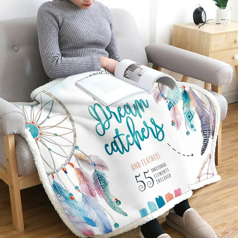 SDJMa Warm Wearable Blanket Poncho Blanket with Buttons Comfy Fleece Cuddle Throw Wrap Cape Lounge Blanket 40 27 Walmart