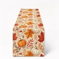 thumbnail image 1 of SDJMa Watercolor Pumpkins Table Runner, Fall Maple Leaves Table Runner for Autumn Harvest Thanksgiving Party Home Kitchen Dining Table Centerpiece, 13x72 Inch, 1 of 5
