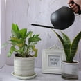 thumbnail image 1 of SDJMa Watering Can Indoor Plants, 34 oz/1000 ml Metal Stainless Steel Watering Can Small Modern Watering Pot with Long Spout for Indoor House Plants Bonsai Outdoor Garden Flower, 1 of 9