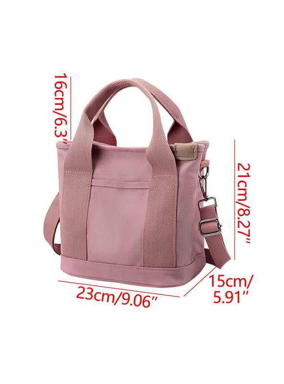SDJMa Women's Canvas Tote Purse Shoulder Crossbody Bag Large Capacity Handbag Multi-pocket Top Handle Work Bags