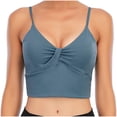 thumbnail image 1 of SDJMa Women's Wireless Bra with Cooling Sleeveless Fitness Workout Running Crop Tops Women Seamless Stretch Sport Bra Padded Fitness Tank Tops Workout Gym Yoga Vest, 1 of 5