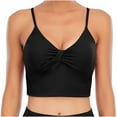 thumbnail image 1 of SDJMa Women's Wireless Bra with Cooling Sleeveless Fitness Workout Running Crop Tops Women Seamless Stretch Sport Bra Padded Fitness Tank Tops Workout Gym Yoga Vest, 1 of 5