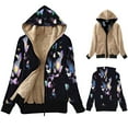 thumbnail image 1 of SDJMa Womens Zip Up Hoodies Winter Fleece Jacket Sherpa Lined Warm Sweatshirt Outerwear, 1 of 8