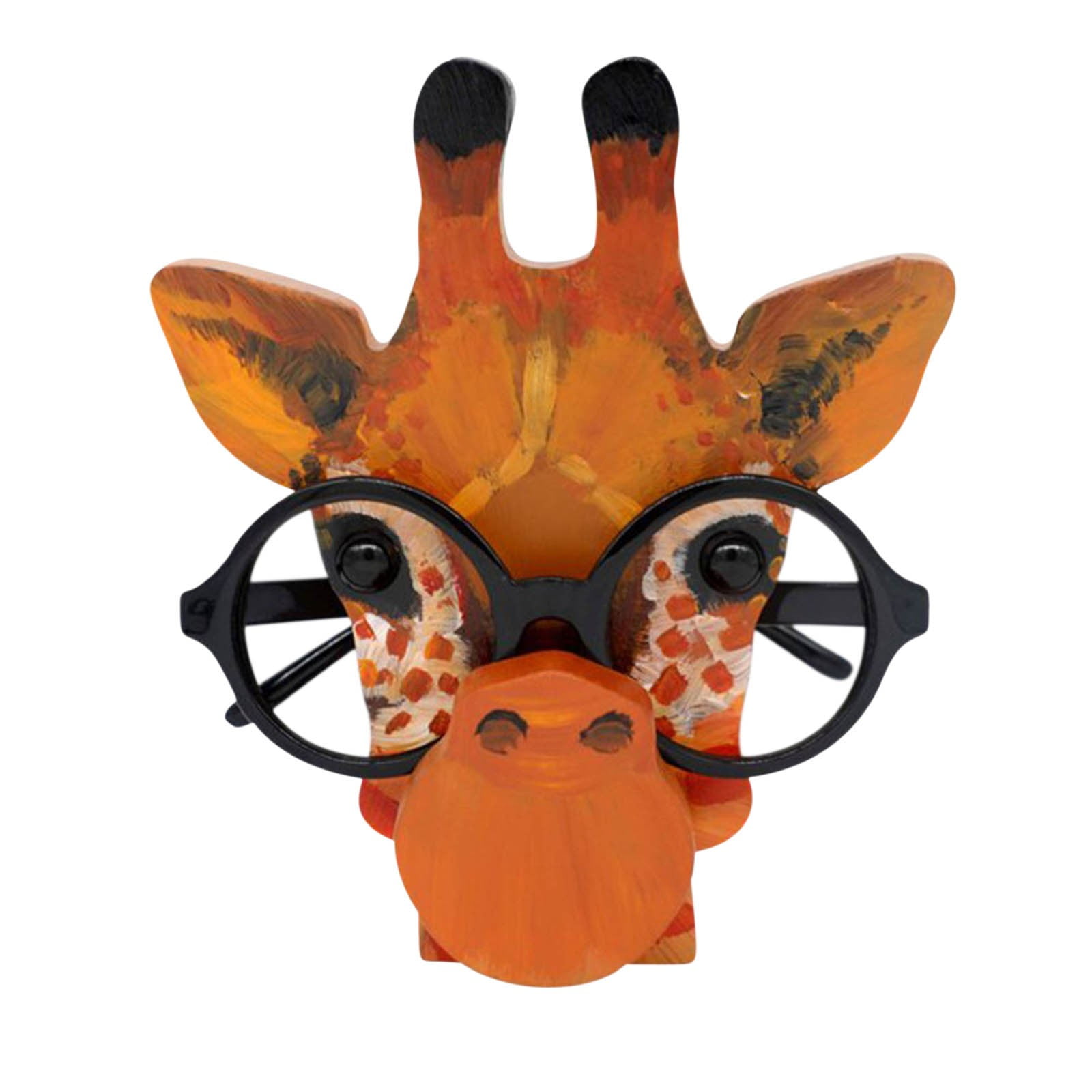 SDJMa Wooden Animal Glasses Holder Cute Animal Eyeglass Display Stand
