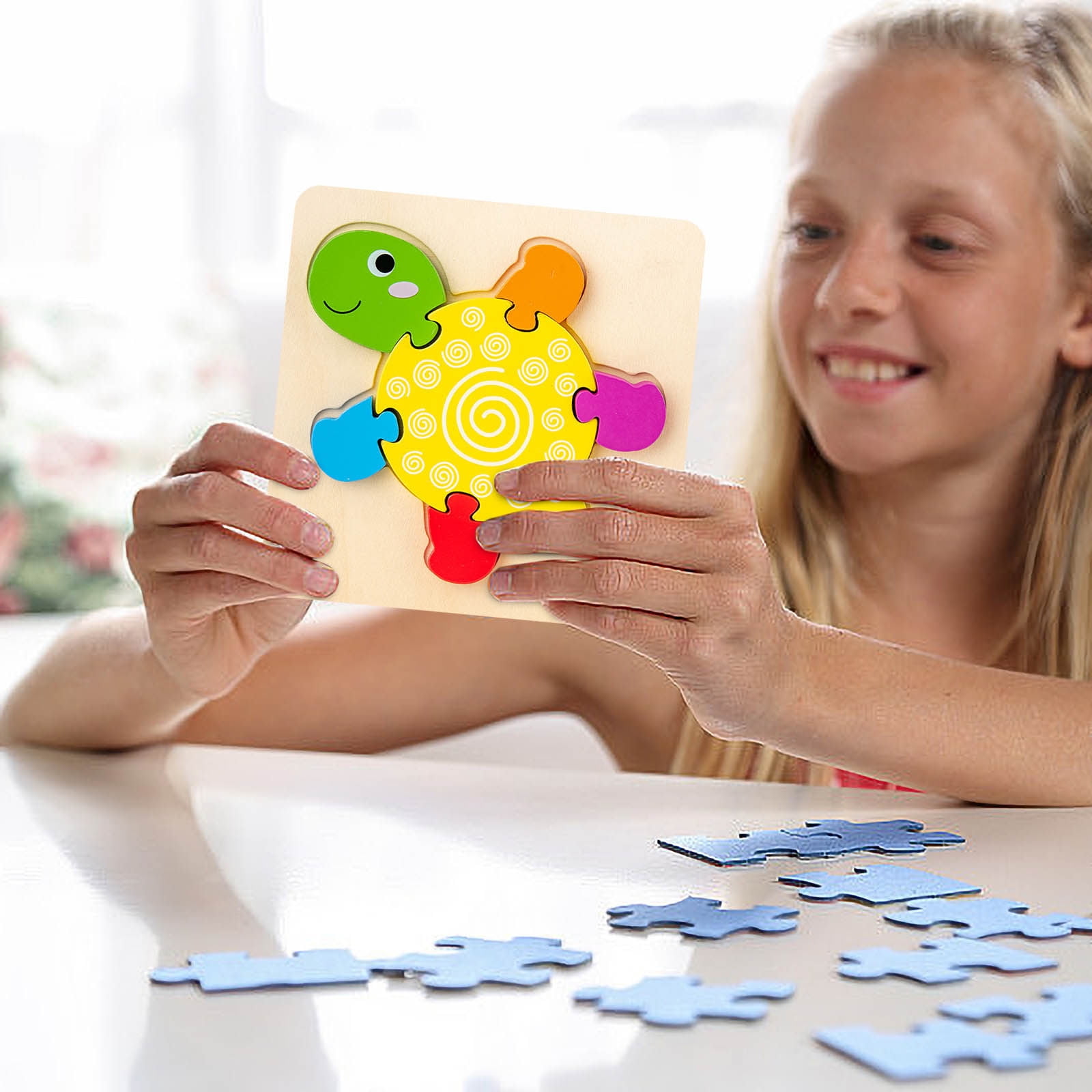 For Toddlers 3-5 Wooden Jigsaw Puzzle For Toddlers - Montessori Early ...