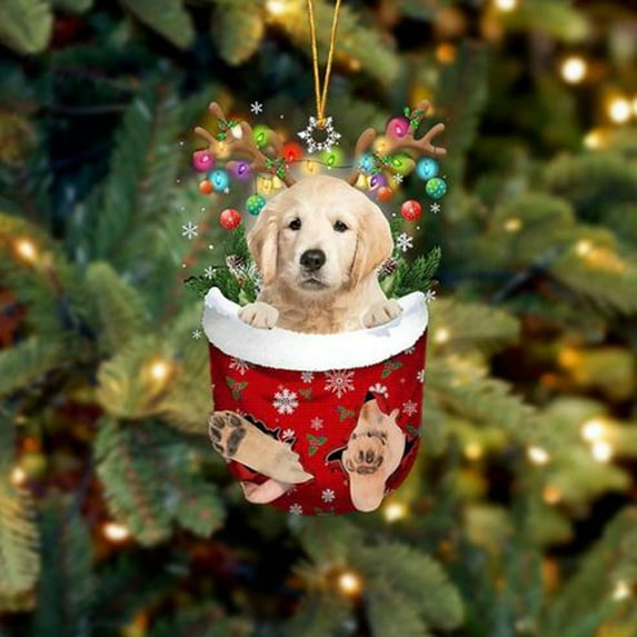 SDJMa Xmas Decorations Tree,Lovely Dogs Christmas Ornament,Cute Tree Ornaments,Christmas Tree Pendant Ornament for Christmas Happy New Year Festival Decor (Christmas Dog Ornament)