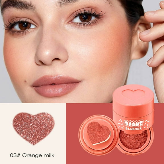 SDJMaBlush Stick Blush Cream Rouge Blush Cheek Sponqe Signet Blush Heart Head Matte Long-lasting Multi-functional Highly Pigmented Facial Make-up Rouge 7ml