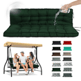 thumbnail image 1 of SDJPOI 2-3 Seater Porch Swing Replacement Cushion, Thicken 4" Waterproof Outdoor Bench Cushions with Backrest for Outdoor Furniture ( dark green，70in*40in）, 1 of 6