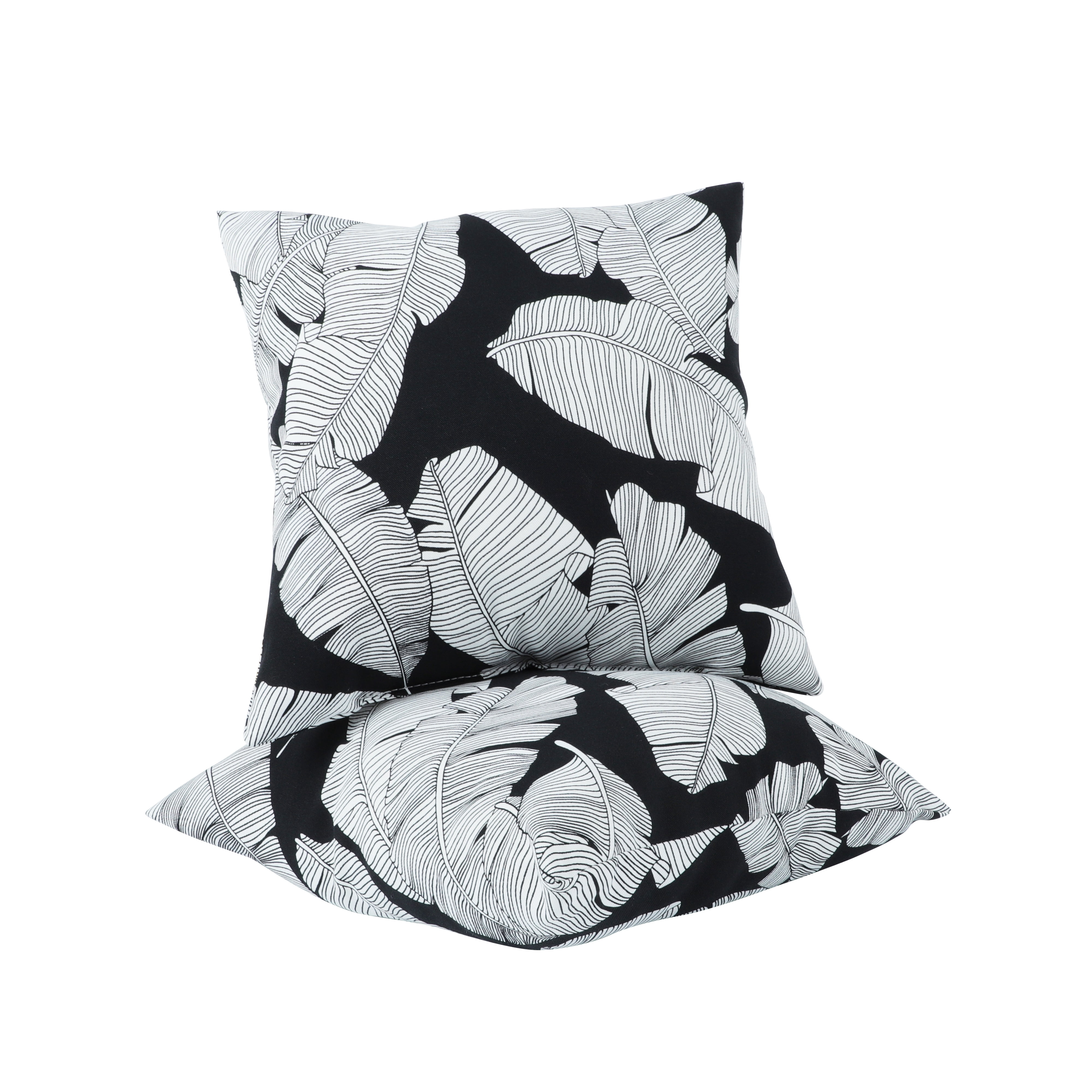 SDJPOI 2 Pack Outdoor Throw Pillows, 18x18 Inch Waterproof & Fade-Resistant Patio Cushions, Soft Decorative Pillows for Home, Garden