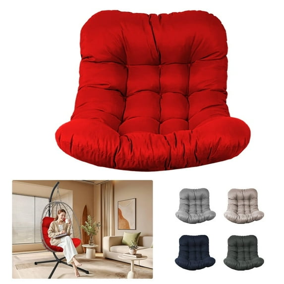 SDJPOI Egg Chair Cushion, Hammock Swing Replacement Cushion, Waterproof Soft Comfy Hanging Basket Seat Pads, Thicken Hanging Chair Cushion for Indoor Outdoor Furniture