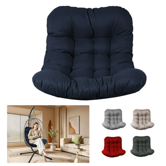 SDJPOI Egg Chair Cushion, Hammock Swing Replacement Cushion, Waterproof Soft Comfy Hanging Basket Seat Pads, Thicken Hanging Chair Cushion for Indoor Outdoor Furniture