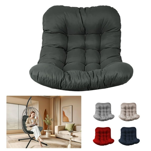 SDJPOI Egg Chair Cushion, Hammock Swing Replacement Cushion, Waterproof Soft Comfy Hanging Basket Seat Pads, Thicken Hanging Chair Cushion for Indoor Outdoor Furniture