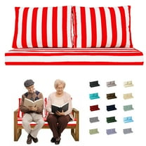 SDJPOI Outdoor Loveseat Cushion Set, 48‘‘ x 24‘’ Waterproof Couch Love Seat for Bench & Swing